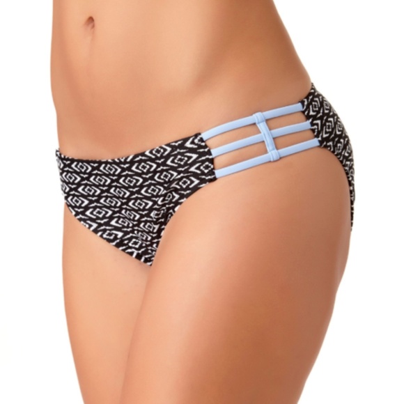 Ambrielle Geo Linear Hipster Swimsuit Bottom - Picture 2 of 5